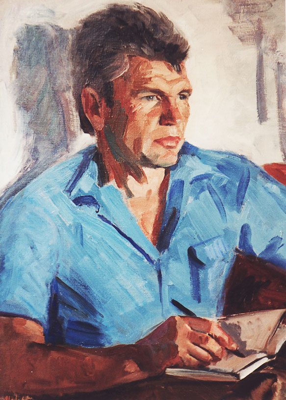 «Поет В. Буденний». 1990. Полотно, олія